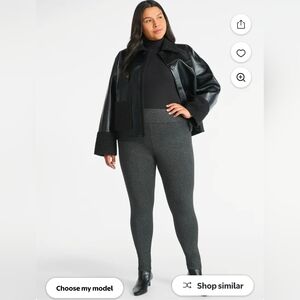 Terra & Sky High Rise Fitted Leggings In Glitter 0X NWT